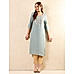 Turquoise Printed Long Kurta