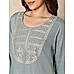 Turquoise Printed Long Kurta