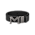 M buckle black 35 mm leather belt