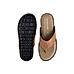 British Walkers Brown Leather Flip Flops for Men (6550264)