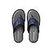 British Walkers Navy Blue Leather Flip Flops for Men (6550269)