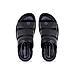 British Walkers Black Leather Slip On Sandal for Men (5050096)