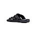 British Walkers Black Leather Slip On Sandal for Men (5050096)