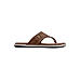 British Walkers Brown Leather Flip Flops for Men (9466413)