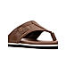 British Walkers Brown Leather Flip Flops for Men (9466413)