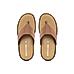 British Walkers Brown Leather Flip Flops for Men (9466544)