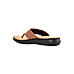 British Walkers Brown Leather Flip Flops for Men (9466544)