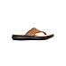 British Walkers Brown Leather Flip Flops for Men (9466544)