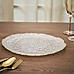 Clear Fizz Textured Glass Charger Plate 