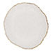 Clear Fizz Textured Glass Charger Plate 