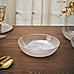 Clear Fizz Textured Glass Serving Bowl