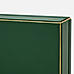 Green Patterned Glass Faux Leather Box with Lid - Large 