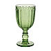 Set of 6  Alma Dark Green Wine Glass