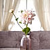 Pink Dahlia Faux Flower Stem - Single