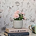 Light Pink Faux Carnation with Cement Pot