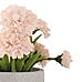 Light Pink Faux Carnation with Cement Pot