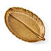 Gold Florence Leaf Shaped Platter - Large