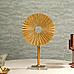 Gold Metal Circular Decorative Stand - Large