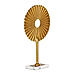 Gold Metal Circular Decorative Stand - Large