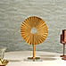 Gold Metal Circular Decorative Stand - Small