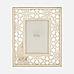 Gold Faux Leather Photo Frame - Small