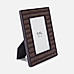 Brown Croc Pattern Faux Leather Photo Frame - Small