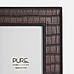 Brown Croc Pattern Faux Leather Photo Frame - Small