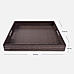 Brown Croc Pattern Square Tray