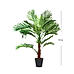 Green Faux Mini Palm Potted Plant 