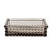 Brown Diamond Texture Glass Soap Dish