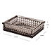 Brown Diamond Texture Glass Soap Dish
