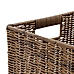 Natural Heather Wicker Letter File Box with Lid