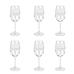 Set of 6: Clear Sylvia White Wine Glass