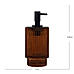 Citrine Brown Ribbed Soap Dispenser
