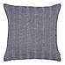Stone Washed Jacquard Charcoal Cushion Cover