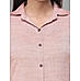 Onion pink viscose cotton kurti with embroidery