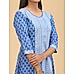 Light blue 60's cotton kurti with print