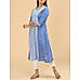 Light blue 60's cotton kurti with print