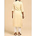 Lemon yellow 60's cotton kurti with embroidery