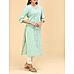 Green 60's cotton kurti with print