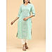 Green 60's cotton kurti with print