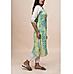 Multicolor cotton flax kurti with embroidery