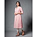 Pink 60's cotton kurti with print