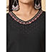 Black Viscose plain kurti with embroidery