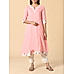 Light pink 80's cotton kurti with embroidery