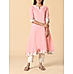 Light pink 80's cotton kurti with embroidery