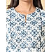 Multi color cotton schiffli printed kurti with bottom