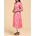 Pink cotton flax printed kurti