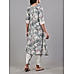 Multi colour muslin printed kurti with embroidery and matching bottom