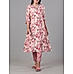 Multi colour muslin printed kurti with embroidery and matching bottom